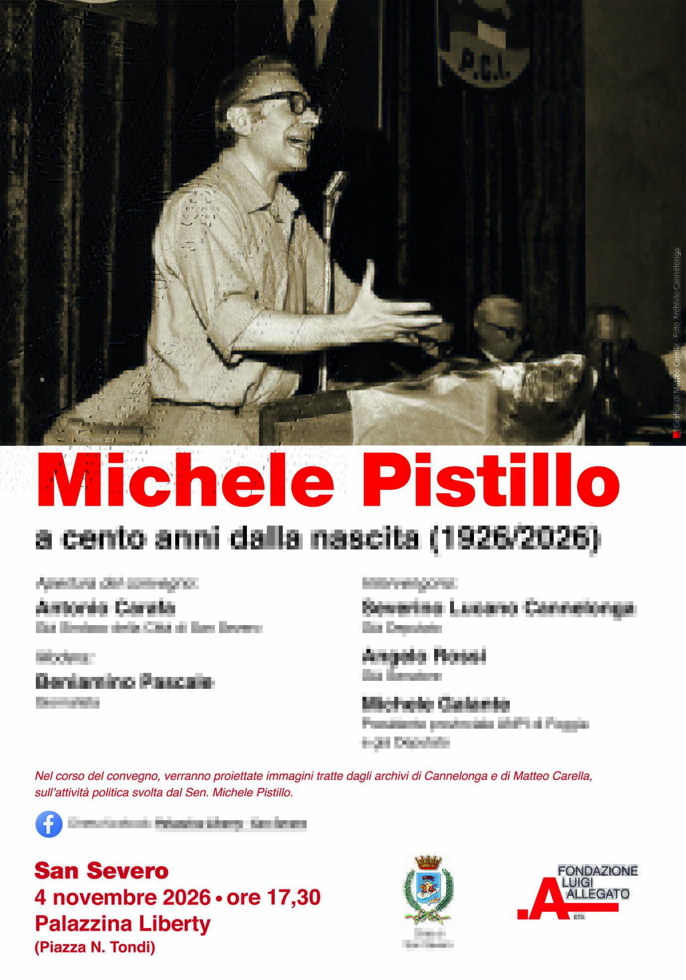 Locandina Pistillo 100 anni